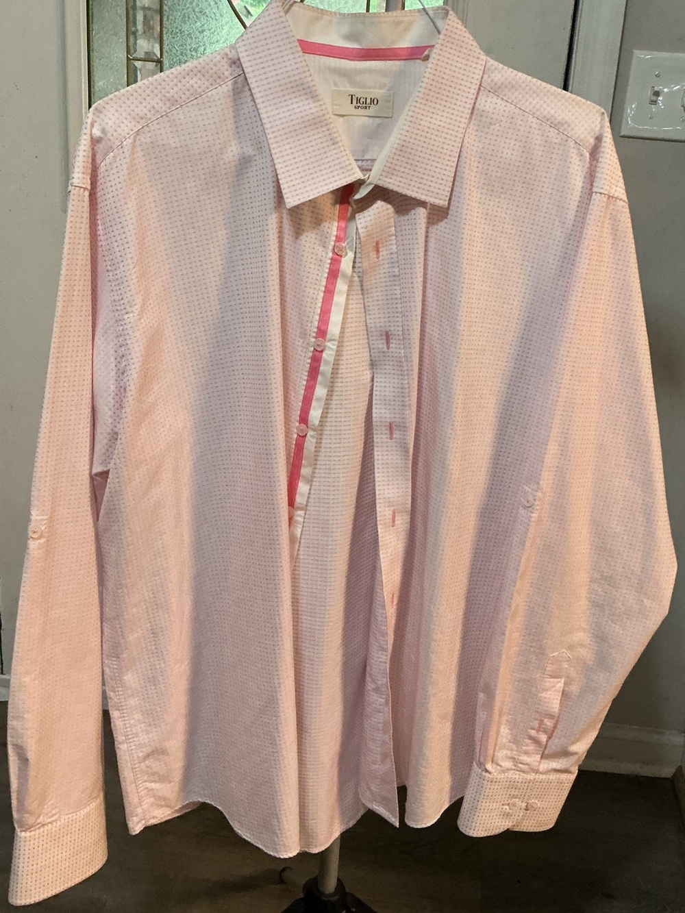 Men's Light Pink Dress Shirt - Classic Button-Down